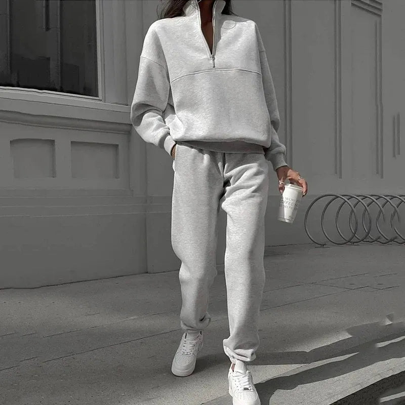 Drune™ - Neu Polokragen Mode Sweatshirt Anzug [Letzter Tag Rabatt]