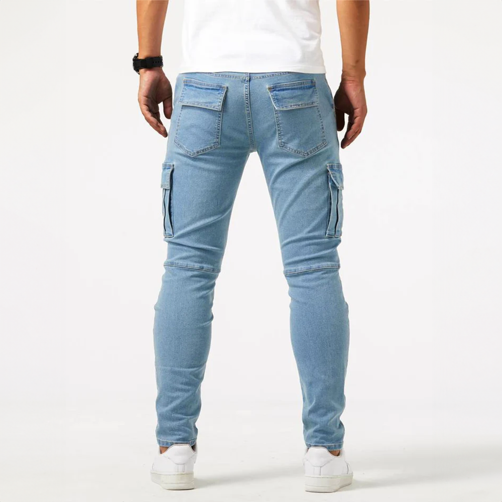 Drune | Denim Cargo Jeans