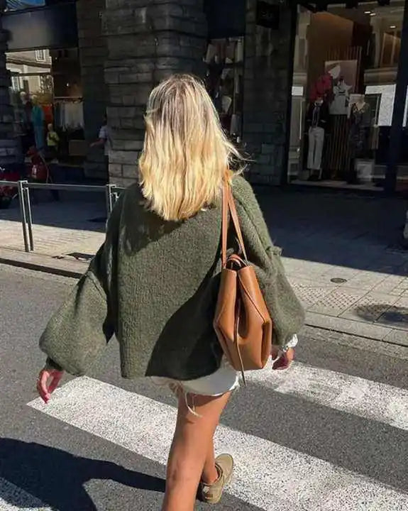Drune - Flauschiger Oversize Strickpullover