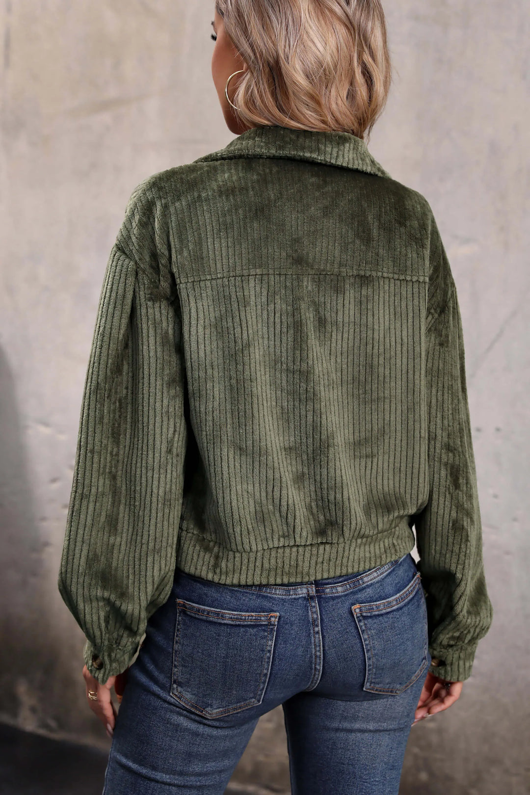 Drune | Kurze Cordhemdjacke Cord Weich und Trendy