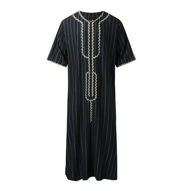 Drune | Lockere Fleece mit V-Ausschnitt Djellaba
