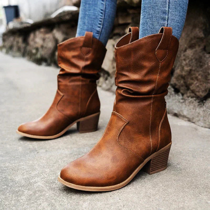 Drune | Rutschfest Spitze Zehe Western Stiefel
