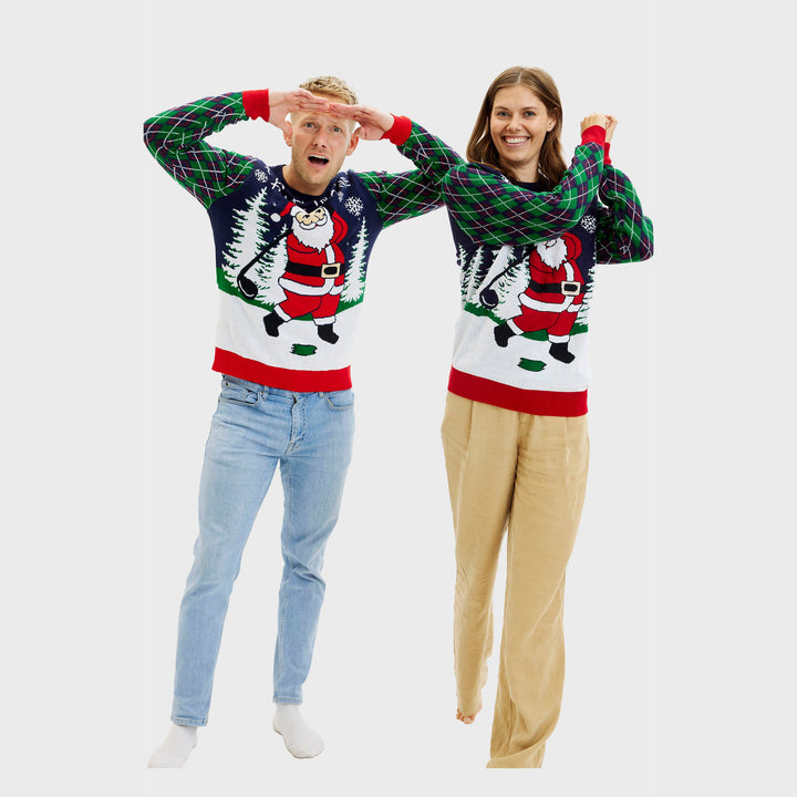 Drune | Ho Ho Hole In One Weihnachtspullover - Damen