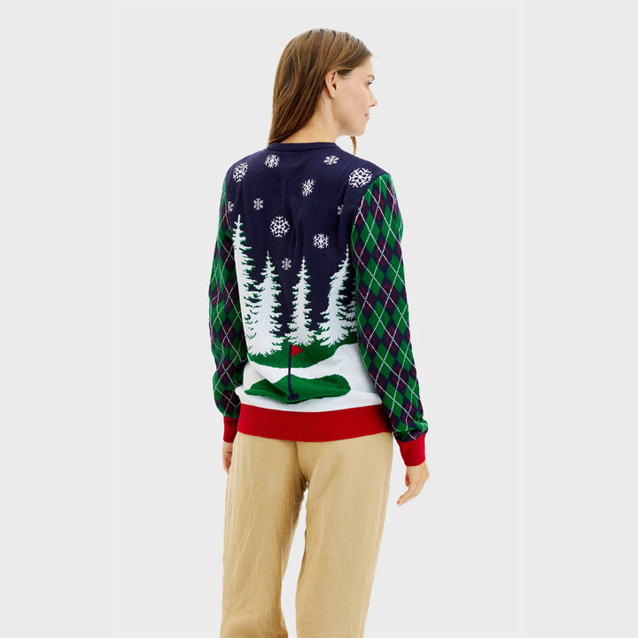 Drune | Ho Ho Hole In One Weihnachtspullover - Damen