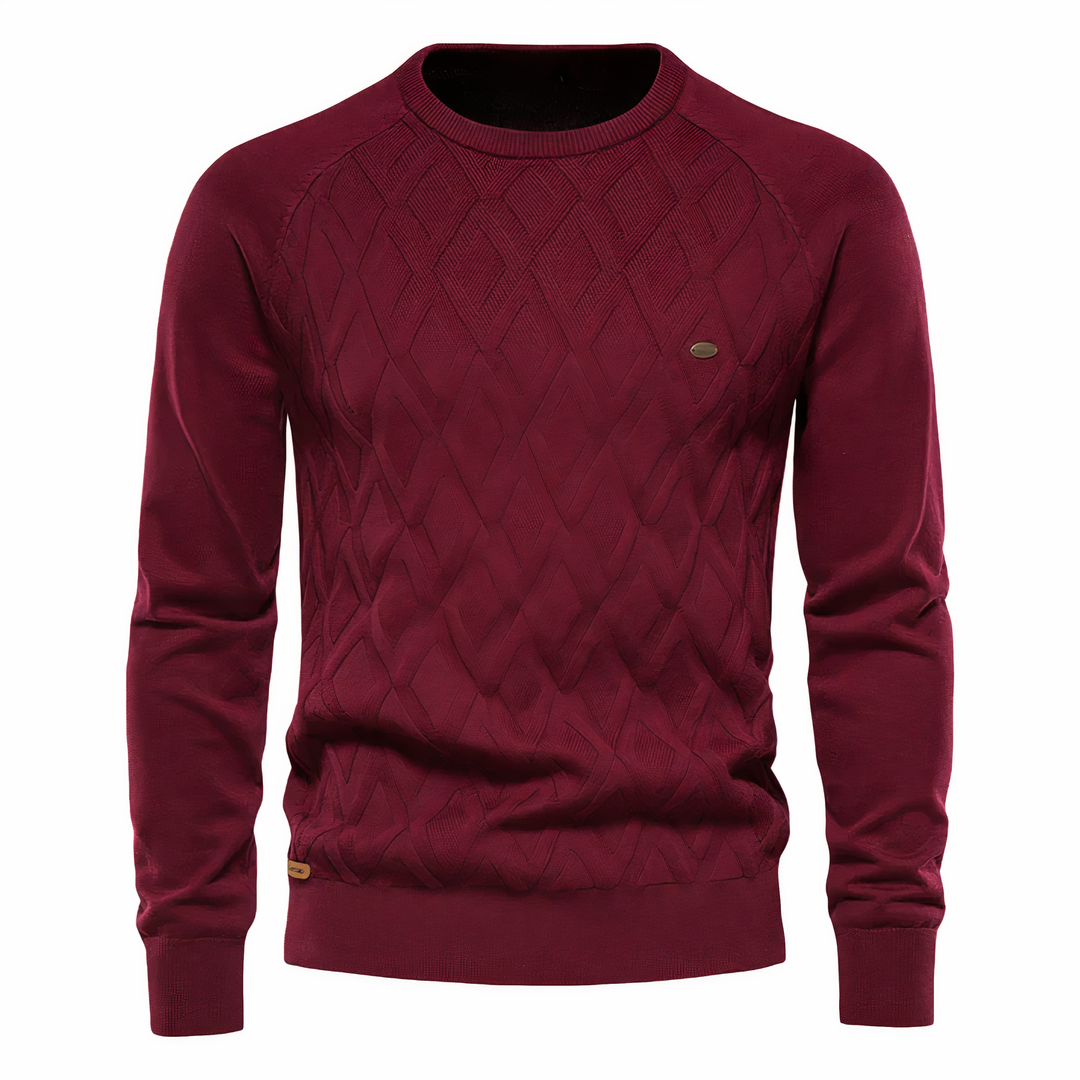 Drune | Karierter Strickpullover