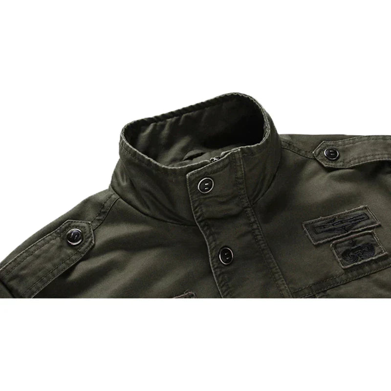 Drune | Motorradjacke Mit Langen Ärmeln Und Reißverschluss Für Herren