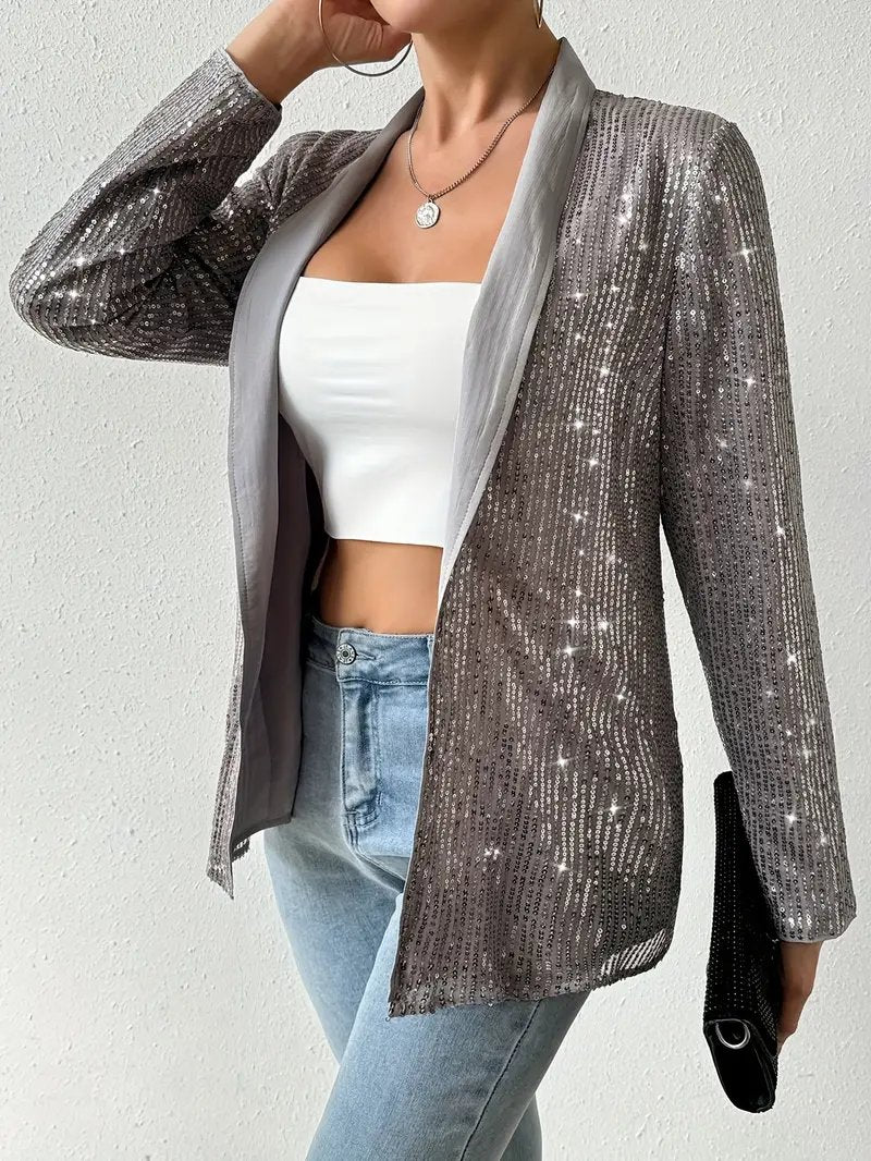 Drune | blazer mit glanzenden pailletten aerys