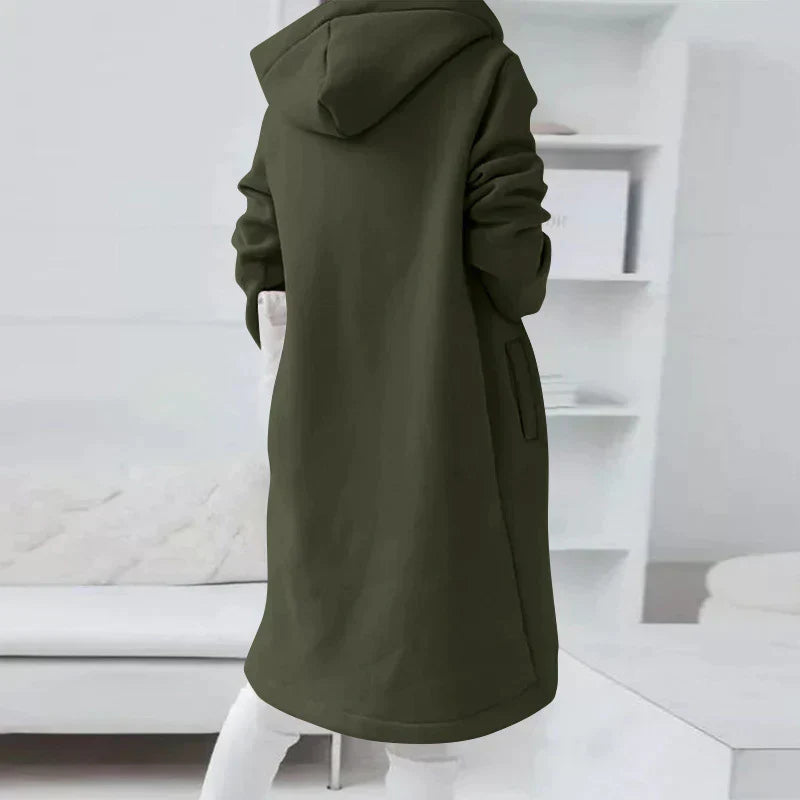 Drune - Langer Hoodie Mit Reißverschluss