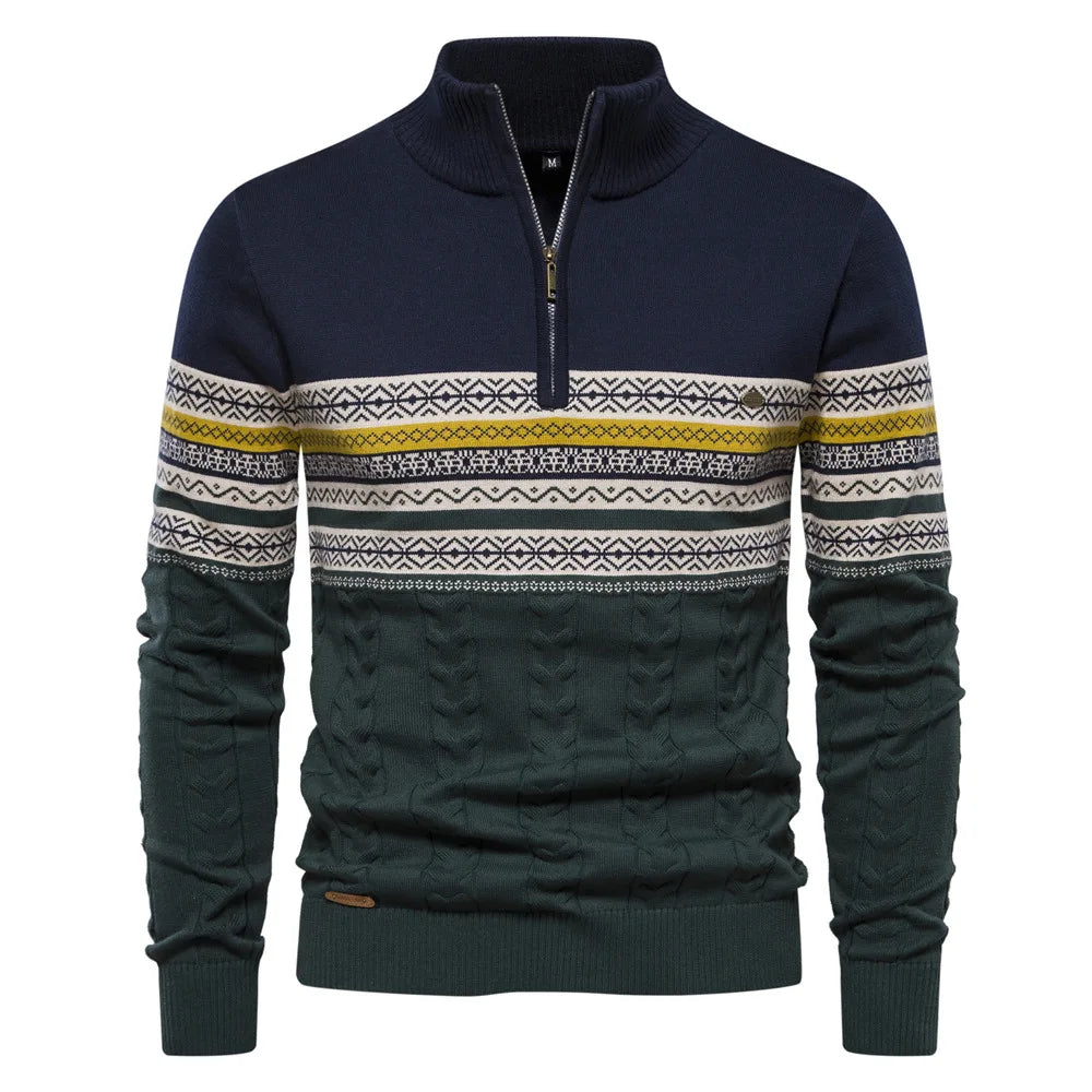 Drune | WARMER WINTERPULLOVER MIT REISSVERSCHLUSS