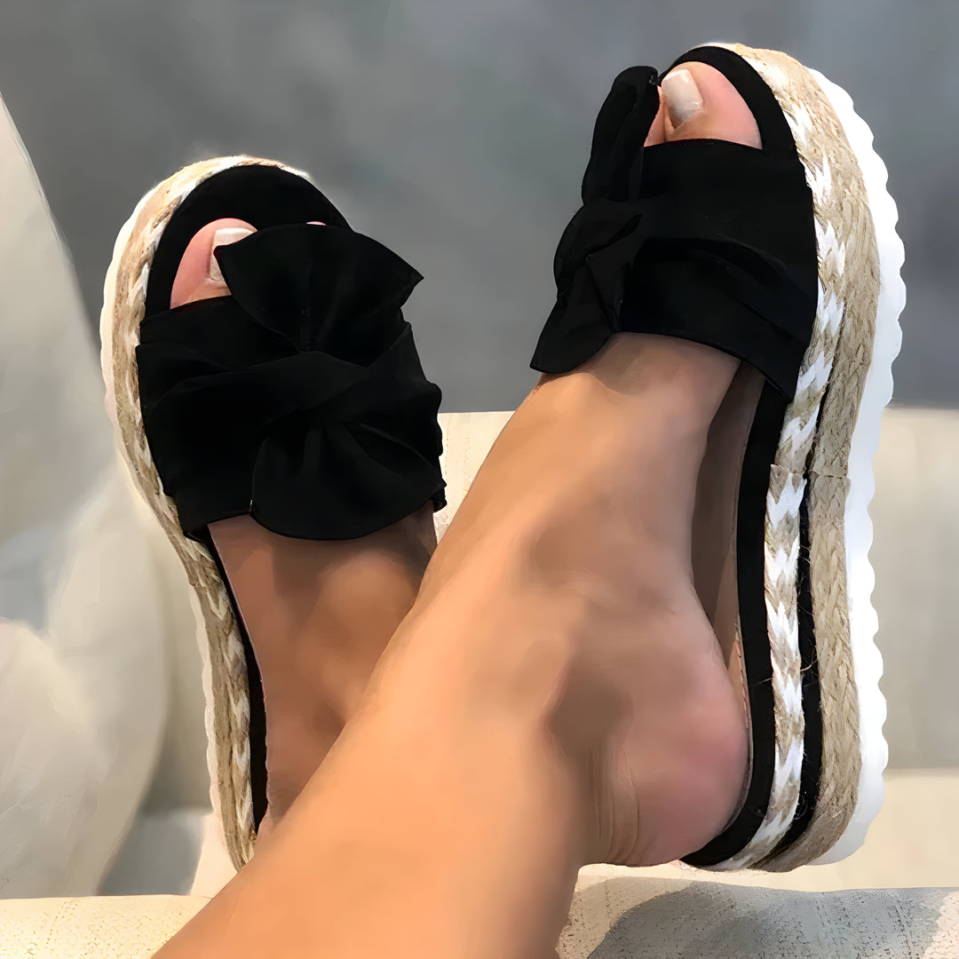 Drune | Damensandalen Mit Lockenwicklern