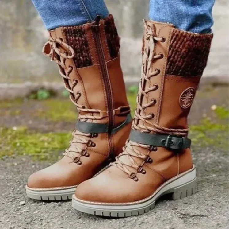 Drune | Modische Winterstiefel - Zum Schnüren