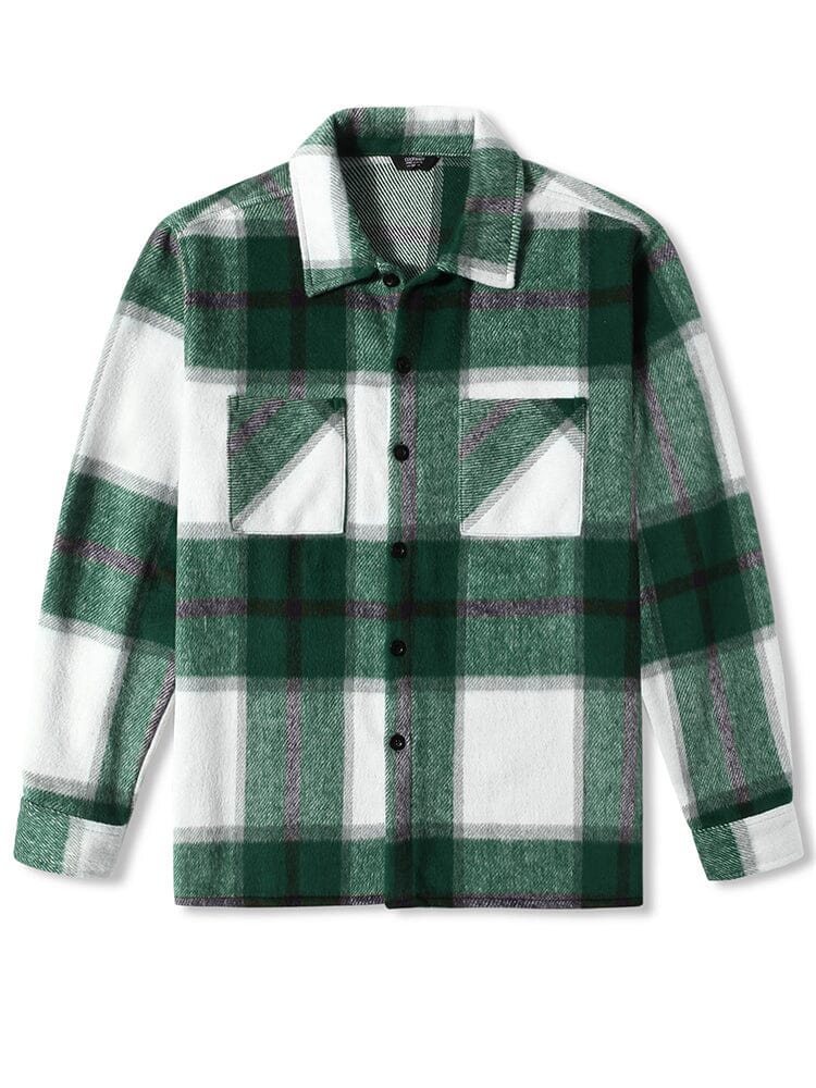 Drune | Herren Karierte Freizeitjacke - Mit Knöpfen