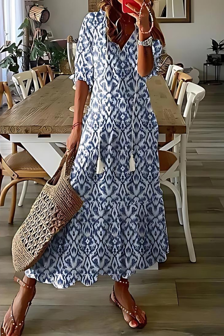 Drune | Lange, Elegante Blumen Kleid