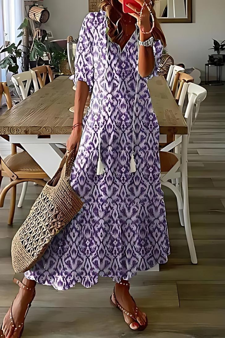 Drune | Lange, Elegante Blumen Kleid