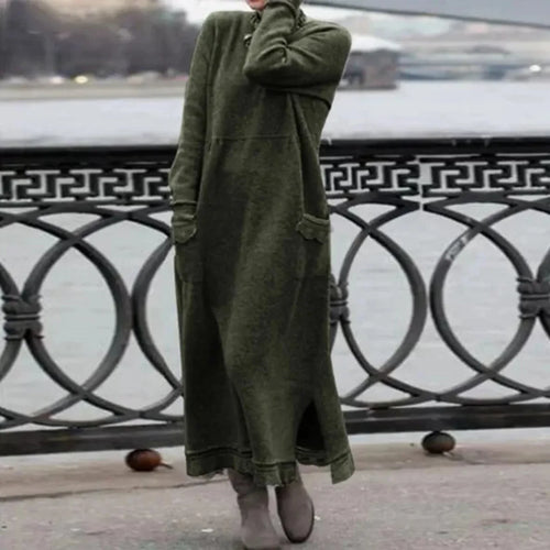 Drune | Rundhals Langarm Winterkleid