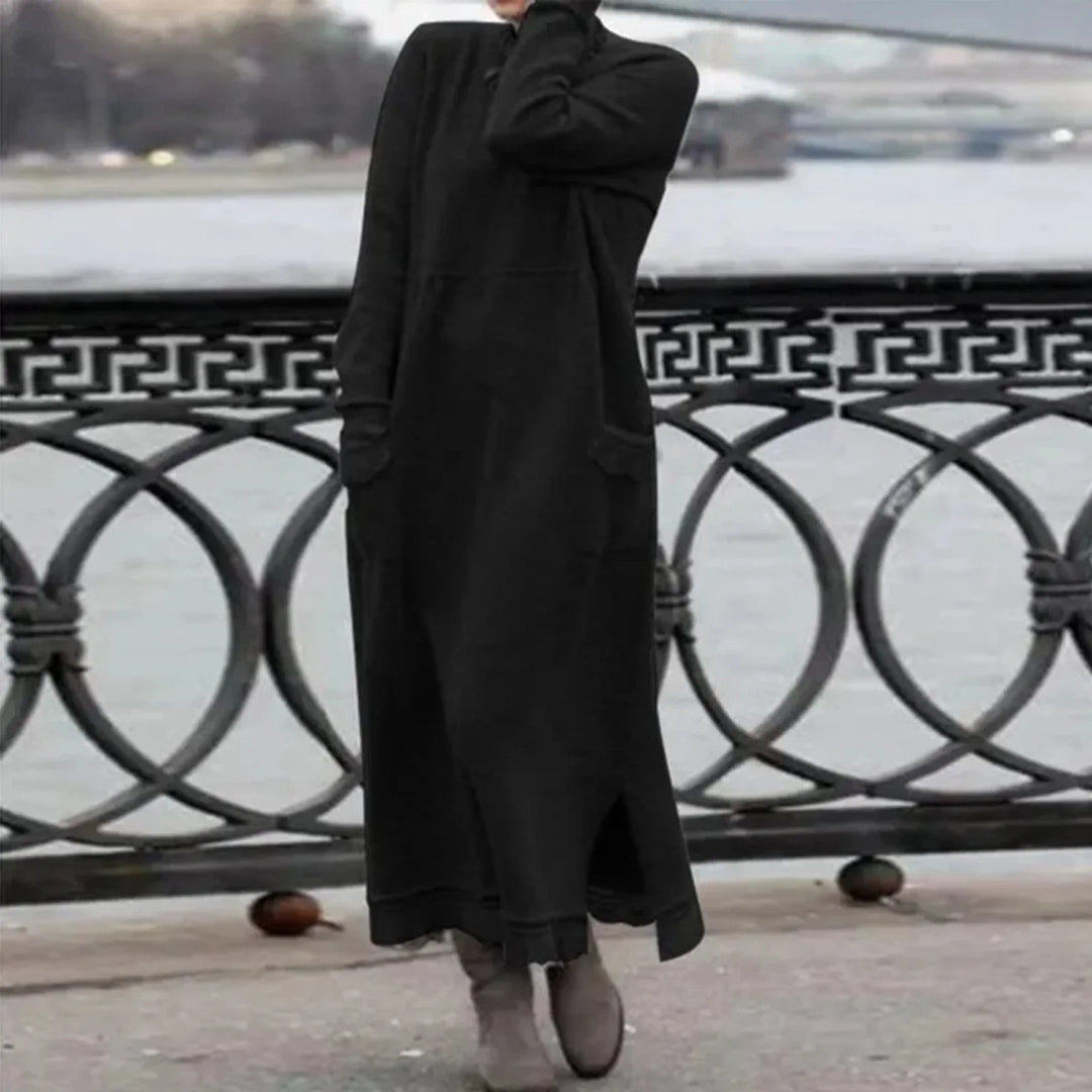 Drune | Rundhals Langarm Winterkleid