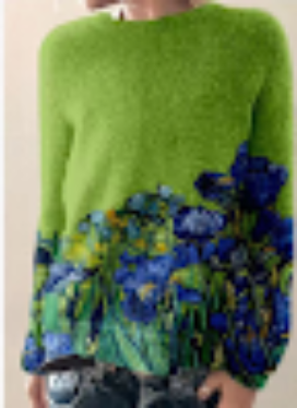 Drune | Bunter Pullover mit Blumenmuster