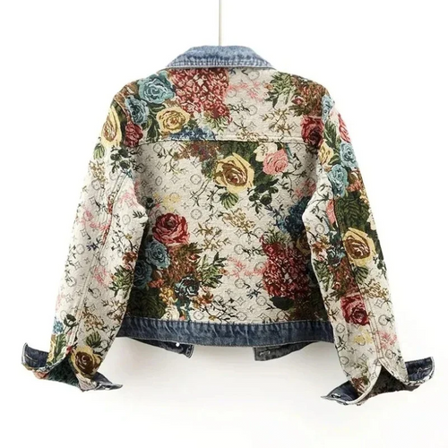 Drune | Floral Jeansjacke für Damen Juli