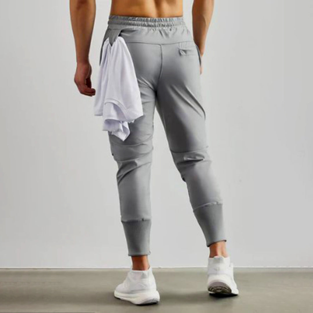 Drune | Jogginghose mit Cargo-Taschen - Sportliche Trainingshose Slim Fit für Alltag & Fitness
