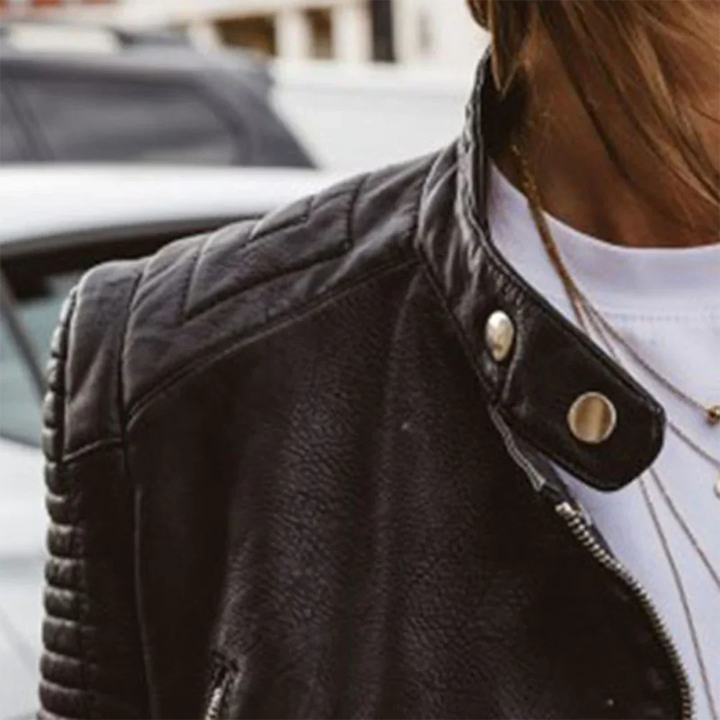 Drune | Lederjacke Schwarz - Moderne Schnit - Herbst