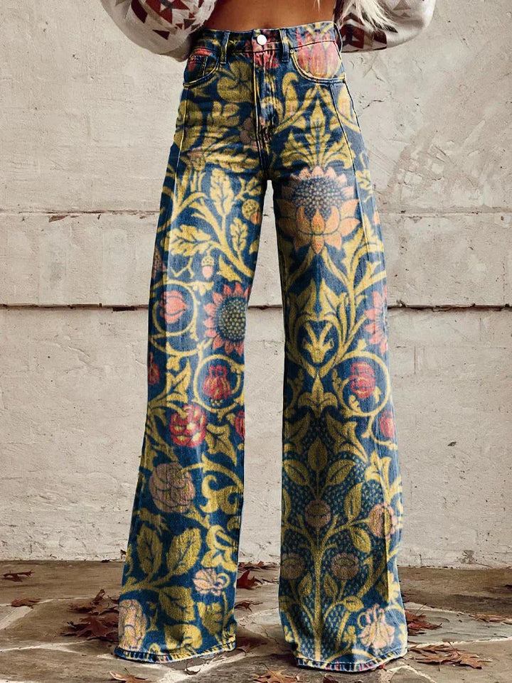 Drune | Bunte Vintage-Hose für Damen