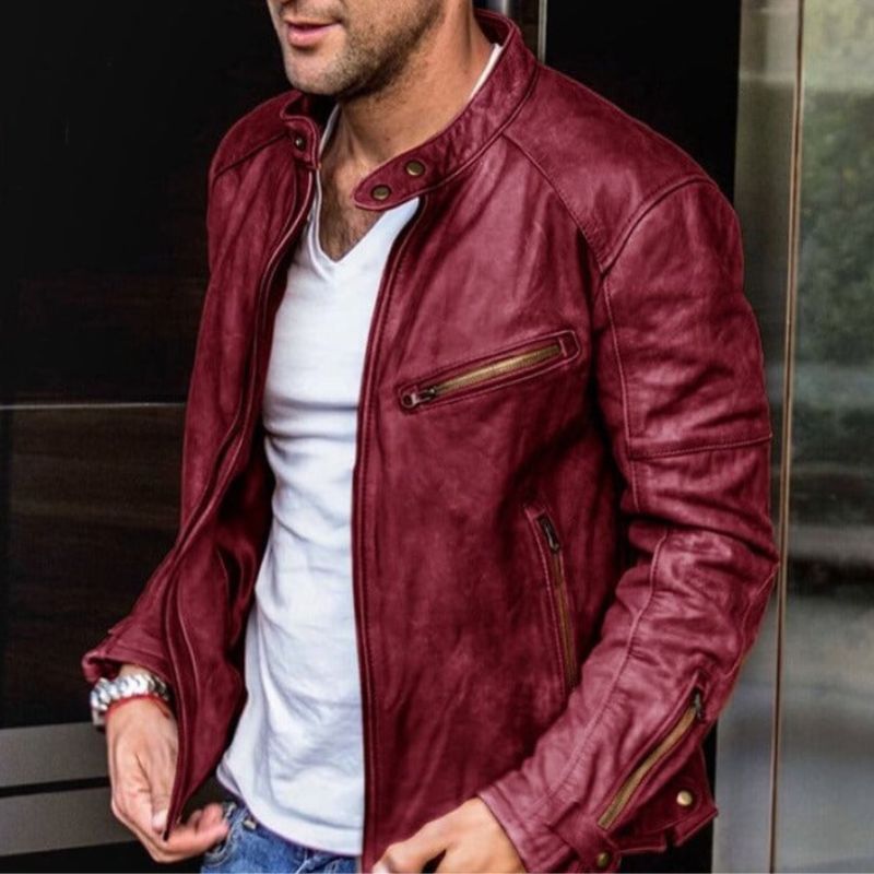 Drune | Elegante Und Wetterfeste Lederjacke