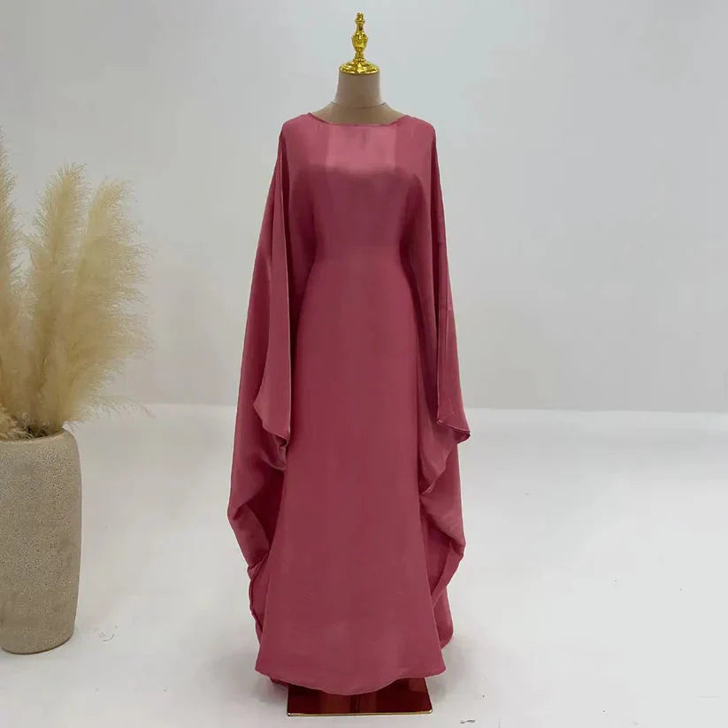 Drune | Elegant Fledermausärmel Maxikleid Drune | Kleid