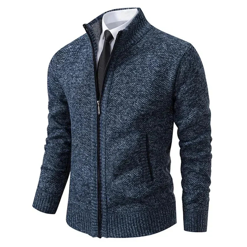 Drune | Klassischer Zip-Up Sweater-Jacke Cardigan