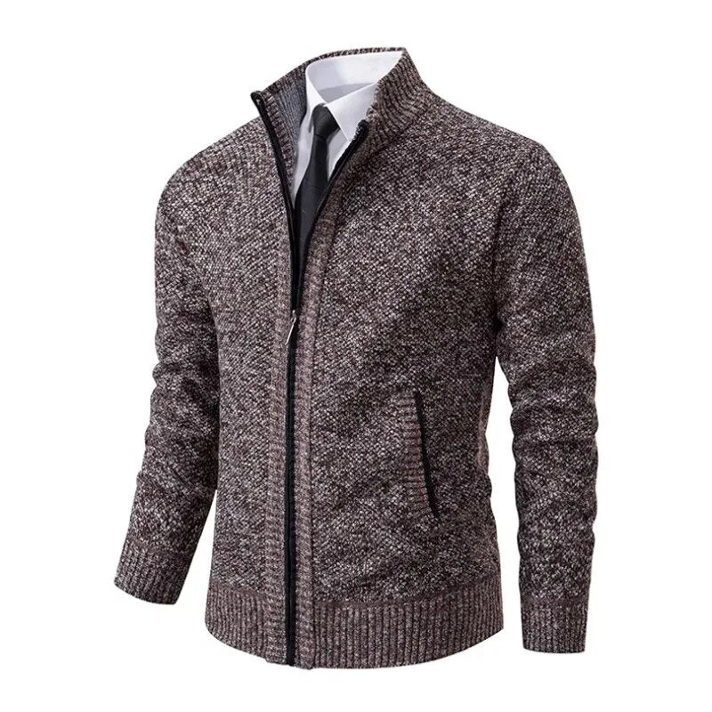 Drune | Klassischer Zip-Up Sweater-Jacke Cardigan