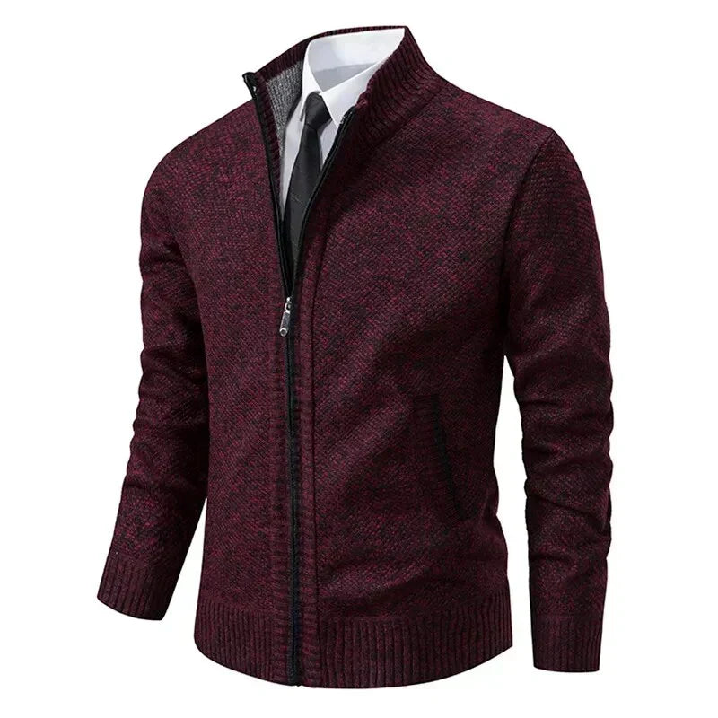Drune | Klassischer Zip-Up Sweater-Jacke Cardigan