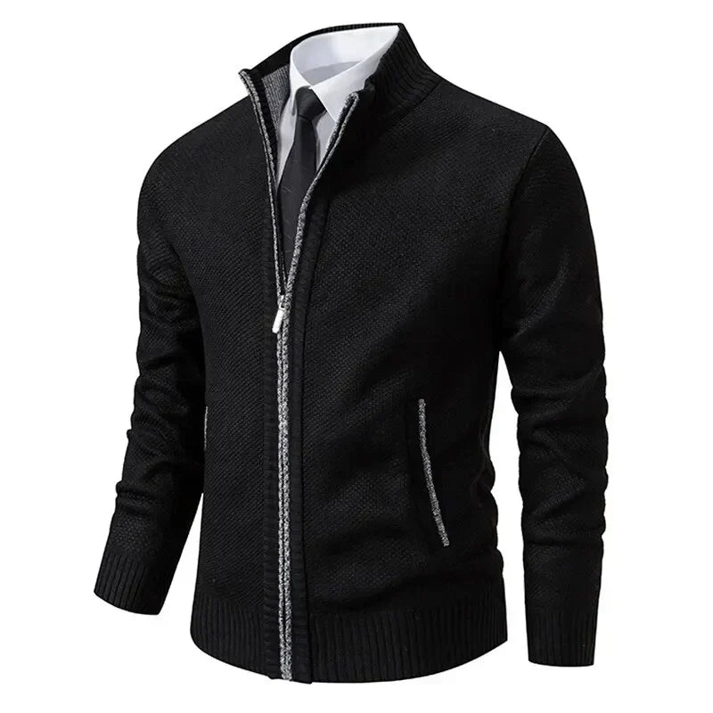 Drune | Klassischer Zip-Up Sweater-Jacke Cardigan