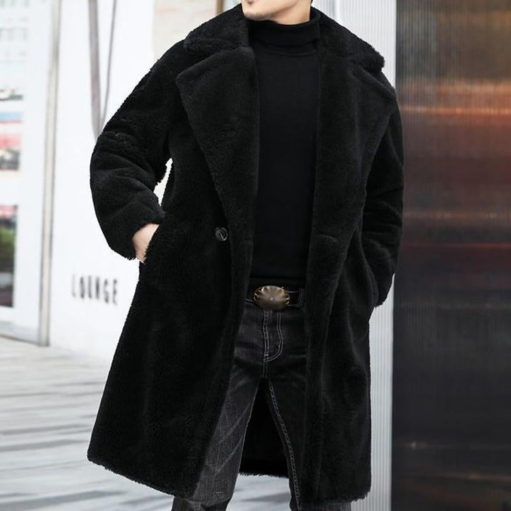 Drune | Weiches Teddy Material Doppelreiher Lang Und Warm Klassischer Schnitt