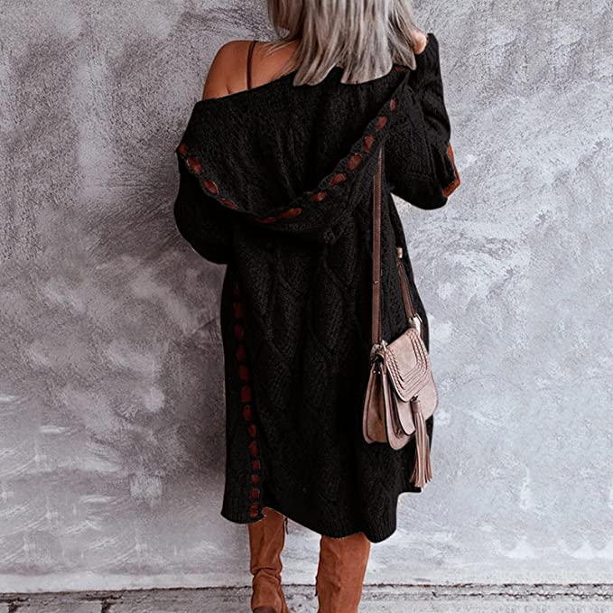 Drune | Stilvoller Damen Cardigan mit Verspielten Details und Langer Passform