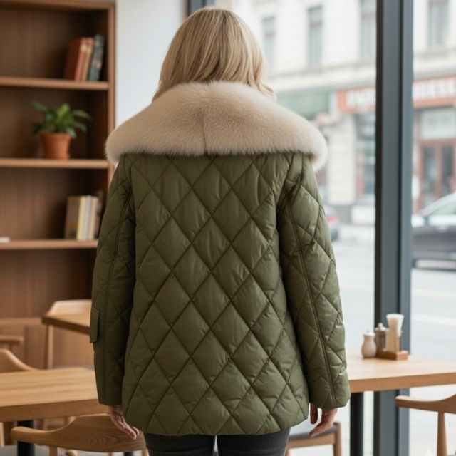 Drune | Damenjacke Warm mit Entendaunenfutter Chic