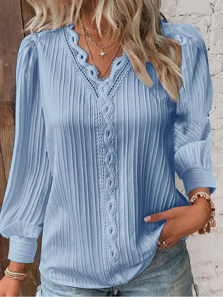 Drune | Leichte Bluse mit Spitzen Details