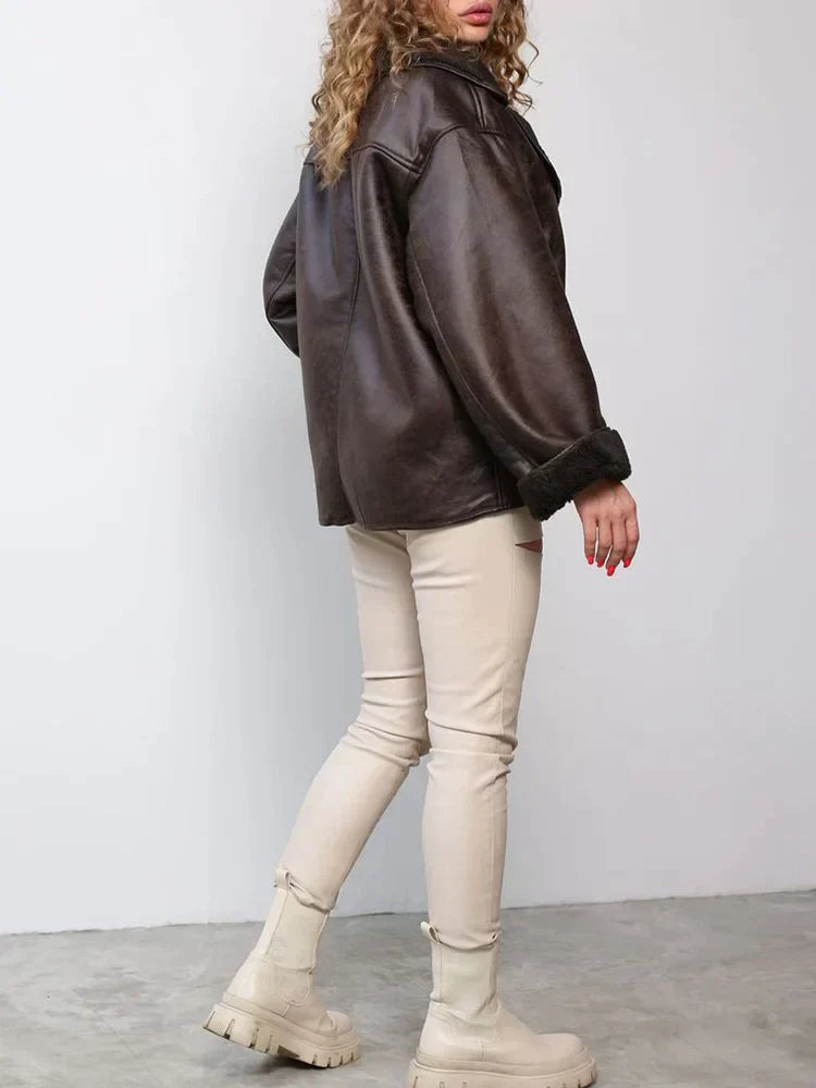 Drune | Vintage Lederjacke für Damen