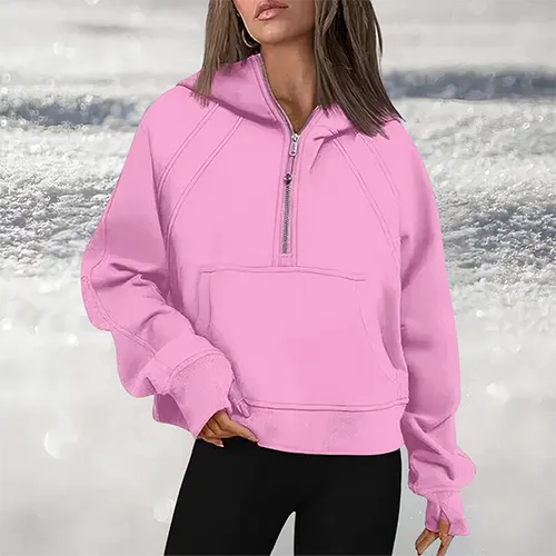 Drune | Damen Pulli mit Halbzip für Stil und Komfort