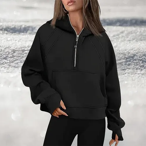 Drune | Damen Pulli mit Halbzip für Stil und Komfort