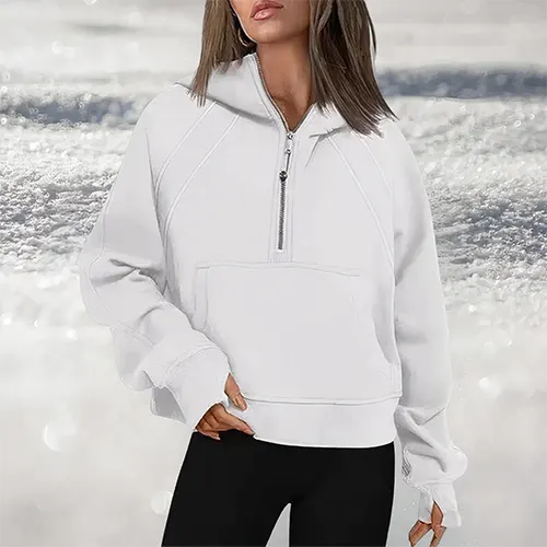 Drune | Damen Pulli mit Halbzip für Stil und Komfort