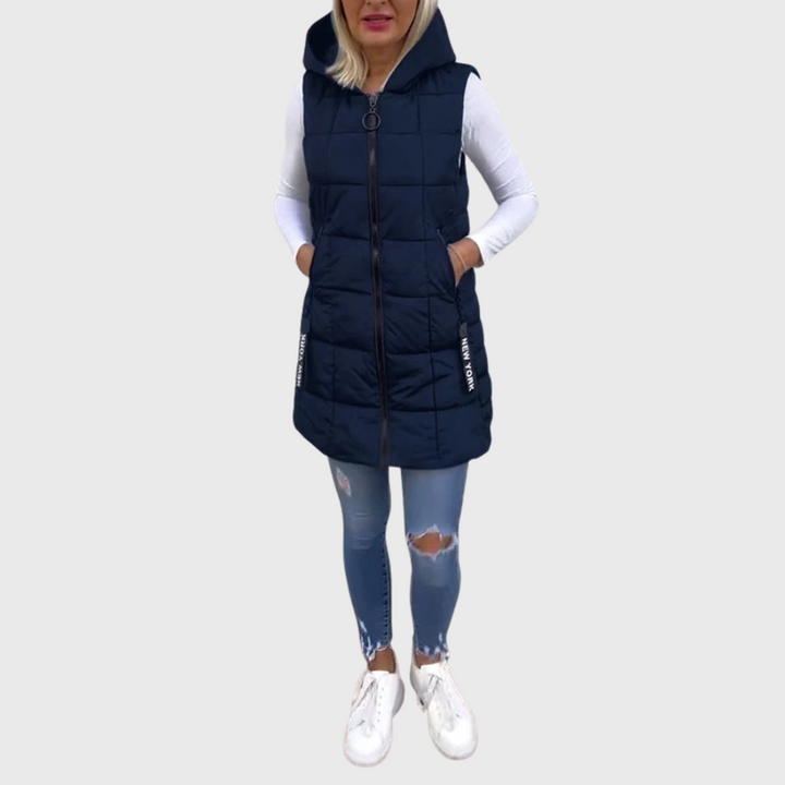Drune | Damen Ärmellose Gepolsterte Winterjacke