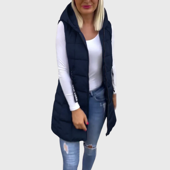 Drune | Damen Ärmellose Gepolsterte Winterjacke