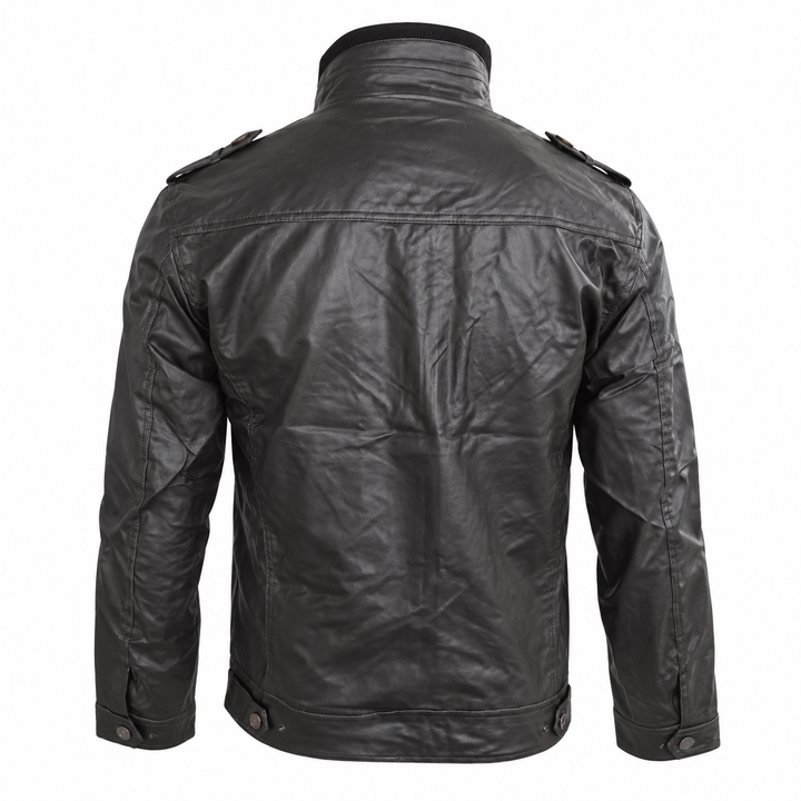 Drune | Herren Lederjacke Schwarz aus echtem Leder