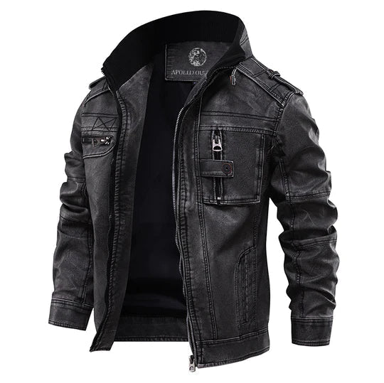 Drune | Klassische Herren Lederjacke