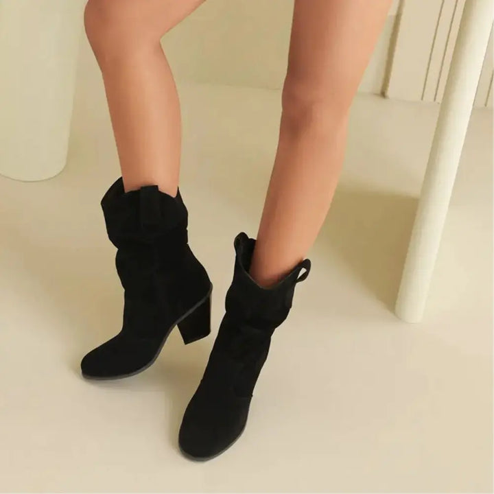 Drune - Damen Western Cowboy Stil Retro-Fashion-Stiefel