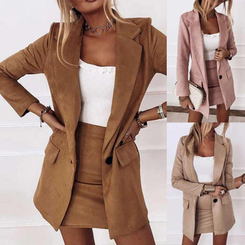 Drune | Damen Blazer und Rock Set