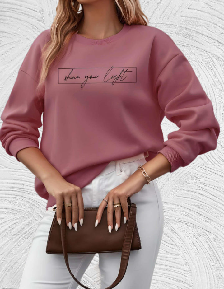 Drune | Lässiges Sweatshirt mit Motivierendem Druck