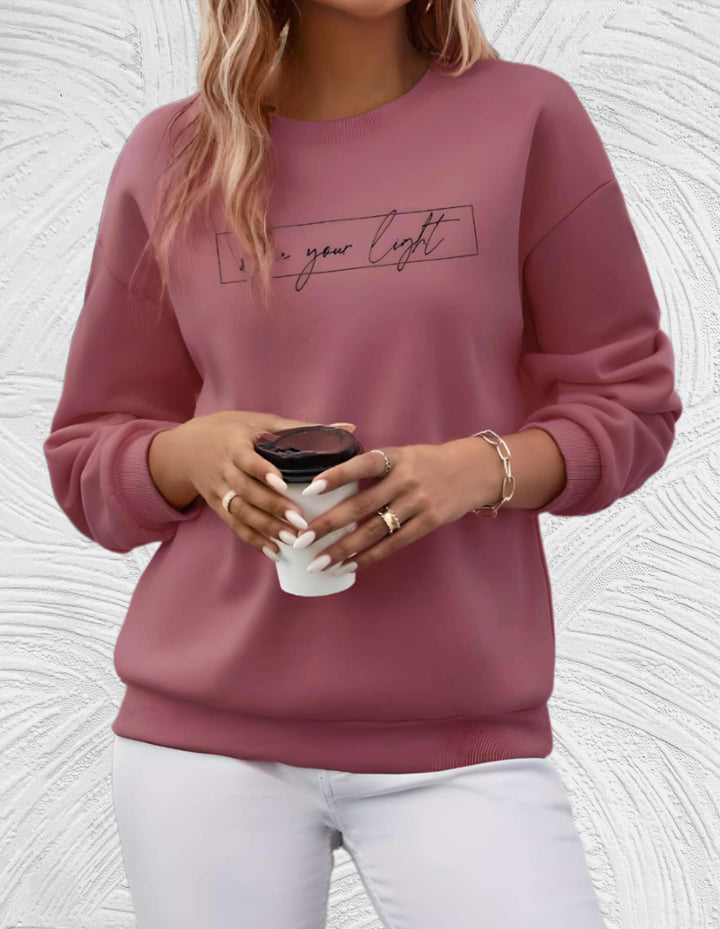 Drune | Lässiges Sweatshirt mit Motivierendem Druck