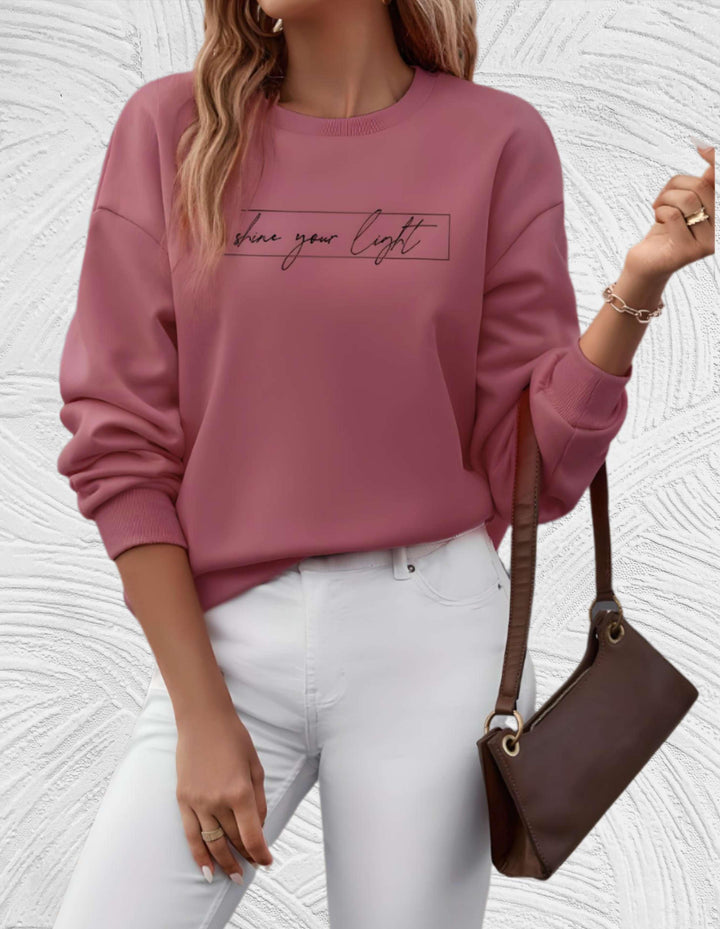 Drune | Lässiges Sweatshirt mit Motivierendem Druck
