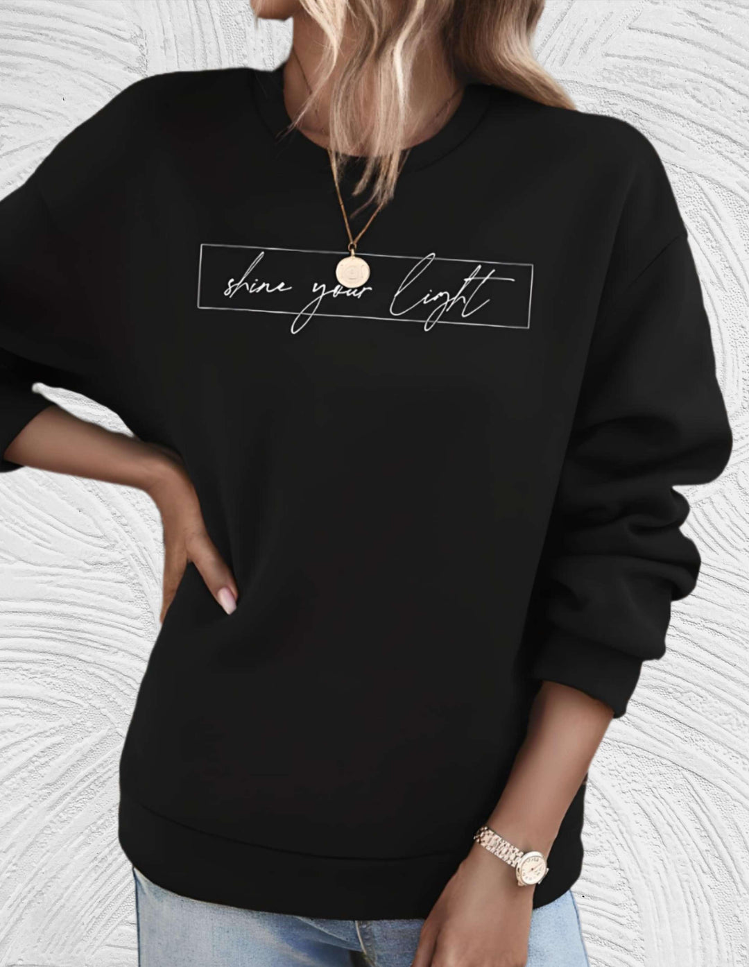 Drune | Lässiges Sweatshirt mit Motivierendem Druck