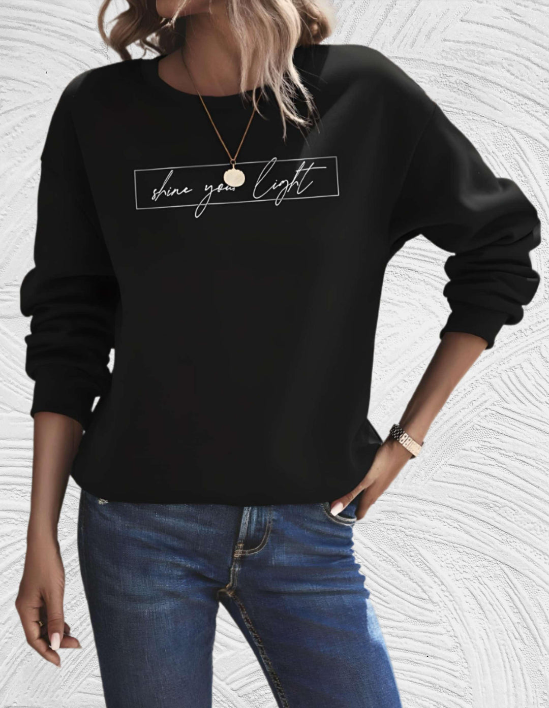 Drune | Lässiges Sweatshirt mit Motivierendem Druck